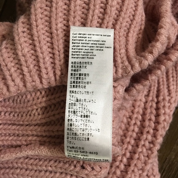 Topshop pink chunky knit distressed sweater 2 - Picture 8 of 8